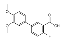 5-(3,4-dimethoxyphenyl)-2-fluorobenzoic acid Structure