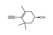 (R)-4-ethynyl-3,5,5-trimethylcyclohex-3-en-1-ol结构式