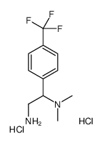 N,N-dimethyl-1-[4-(trifluoromethyl)phenyl]ethane-1,2-diamine,dihydrochloride structure