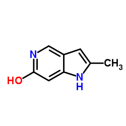 6-Hydroxy-2-Methyl-5-azaindole结构式