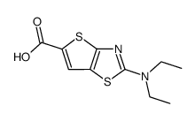 2-Diethylamino-thieno[2,3-d]thiazole-5-carboxylic acid结构式