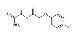 2-(2-(p-tolyloxy)acetyl)hydrazinecarbothioamide Structure
