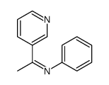 N-phenyl-1-pyridin-3-ylethanimine Structure