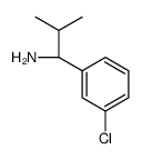 (R)-1-(3-Chlorophenyl)-2-methylpropan-1-amine structure