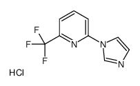 2-(1H-Imidazol-1-yl)-6-(trifluoromethyl)pyridine hydrochloride structure