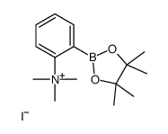 2-(N,N,N-Trimethylammonium)phenylboronic acid, pinacol ester, iodide salt structure