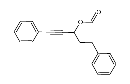 1,5-diphenyl-1-pentyn-3-yl formate Structure