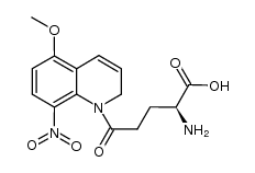 1-[(S)-(4-amino-4-carboxybutanoyl)]-5-methoxy-8-nitro-1,2-dihydroquinoline Structure