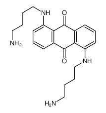 1,5-bis(4-aminobutylamino)anthracene-9,10-dione Structure