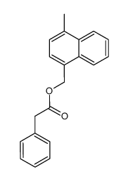 4-methyl-1-naphthylmethyl phenylacetate Structure