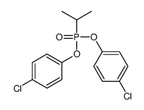 1-chloro-4-[(4-chlorophenoxy)-propan-2-ylphosphoryl]oxybenzene结构式