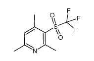 2,4,6-trimethyl-3-((trifluoromethyl)sulfonyl)pyridine结构式