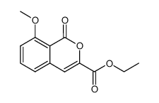 8-methoxyisocoumarin-3-carboxylic acid ethyl ester结构式