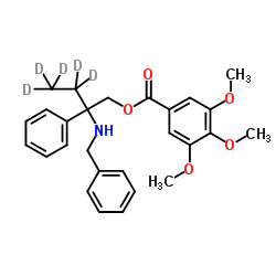 N-Benzy N,N-Didesmethyl Trimebutine-d5结构式