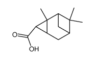 2,7,7-trimethyl-tricyclo[4.1.1.02,4]octane-3-carboxylic acid Structure