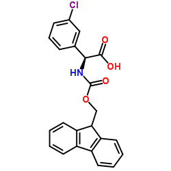 (S)-Fmoc-3-Chloro-Phenylglycine结构式