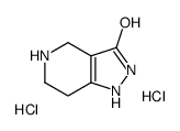 3H-Pyrazolo[4,3-c]pyridin-3-one, 1,2,4,5,6,7-hexahydro-, hydrochloride (1:2) Structure