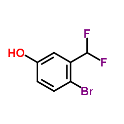 4-溴-3(二氟甲基)苯酚结构式