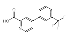 4-[(3-Trifluoromethyl)phenyl]-pyridine-2-carboxylic acid Structure