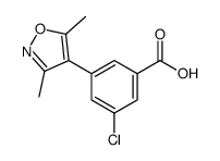 3-chloro-5-(3,5-dimethyl-1,2-oxazol-4-yl)benzoic acid Structure