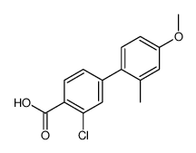 2-chloro-4-(4-methoxy-2-methylphenyl)benzoic acid Structure