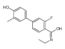 N-ethyl-2-fluoro-4-(4-hydroxy-3-methylphenyl)benzamide Structure