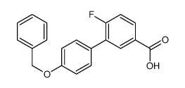 4-fluoro-3-(4-phenylmethoxyphenyl)benzoic acid结构式