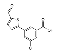 3-chloro-5-(5-formylthiophen-2-yl)benzoic acid结构式