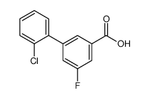2'-Chloro-5-fluoro-[1,1'-biphenyl]-3-carboxylic acid structure