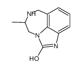 4,5,6,7-tetrahydro-5-methylimidazo(4,5,1-jk)(1,4)benzodiazepin-2(1H)-one Structure