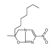 2-heptyl-2-methyl-6-nitro-3H-imidazo[2,1-b][1,3]oxazole Structure