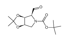 (3aS,4S,6aR)-4-formyl-2,2-dimethyl-tetrahydro-1,3-dioxolo[4,5-c]pyrrole-5-carboxylic acid tert-butyl ester Structure