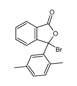 3-bromo-3-(2,5-dimethylphenyl)isobenzofuran-1(3H)-one结构式