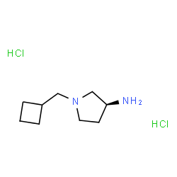 (S)-1-(Cyclobutylmethyl)pyrrolidin-3-amine dihydrochloride structure