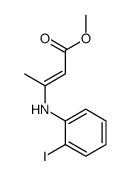 methyl 3-(2-iodoanilino)but-2-enoate结构式