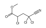 methyl 2,4,4-trichloro-4-cyanobutanoate结构式