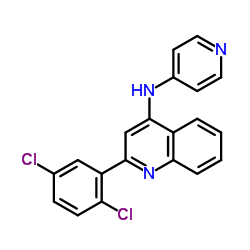 2-(2,5-Dichlorophenyl)-N-(4-pyridinyl)-4-quinolinamine Structure