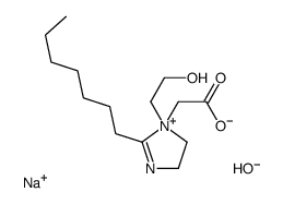 1-(carboxylatomethyl)-2-heptyl-1-(2-hydroxyethyl)-2-imidazolinium, sodium salt结构式