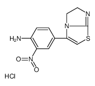 4-(5,6-dihydroimidazo[2,1-b][1,3]thiazol-3-yl)-2-nitroaniline,hydrochloride Structure