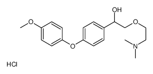 2-[2-(dimethylamino)ethoxy]-1-[4-(4-methoxyphenoxy)phenyl]ethanol,hydrochloride Structure