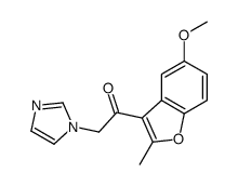 2-imidazol-1-yl-1-(5-methoxy-2-methyl-1-benzofuran-3-yl)ethanone结构式