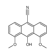 10-hydroxy-4,5-dimethoxy-9-anthracenecarbonitrile结构式