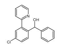 α-phenyl-(4-chloro-2-(pyridin-2-yl))benzyl alcohol Structure