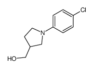 1-(4-chlorophenyl)-3-hydroxymethylpyrrolidine结构式