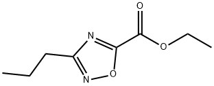 3-Propyl-[1,2,4]oxadiazole-5-carboxylic acid ethyl ester结构式