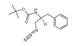 (2-azido-1-benzyl-ethyl)-carbamic acid tert-butyl ester Structure