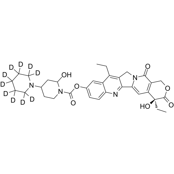 2-Hydroxy Irinotecan-d10结构式