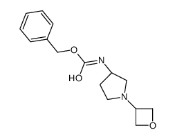 (R)-Benzyl 1-(oxetan-3-yl)pyrrolidin-3-ylcarbamate structure