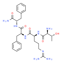 phenylalanyl-threonyl-arginyl-phenylalaninamide结构式