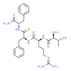 phenylalanyl-threonyl-arginyl-phenylalaninamide structure